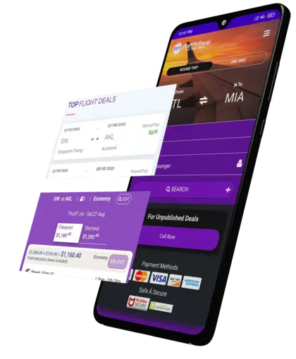 first fly traval mobile app